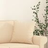 vidaXL Okrasna blazina 2 kosa krem 40x40 cm blago