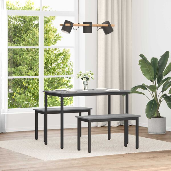 vidaXL klop Siva Sonoma 80 x 35 x 45 cm Konstruiran les