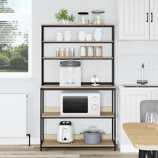 vidaXL Kuhinjska polica Sonoma hrast 100 x 40 x 168 cm Konstruiran les