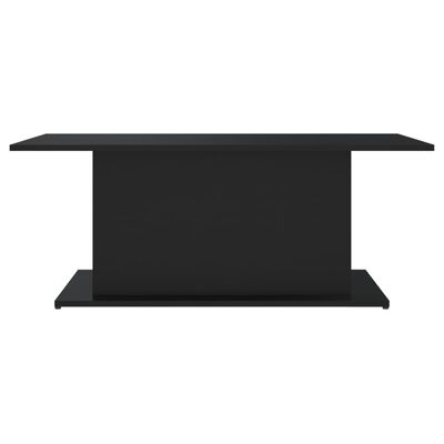 vidaXL Klubska mizica črna 102x55,5x40 cm iverna plošča