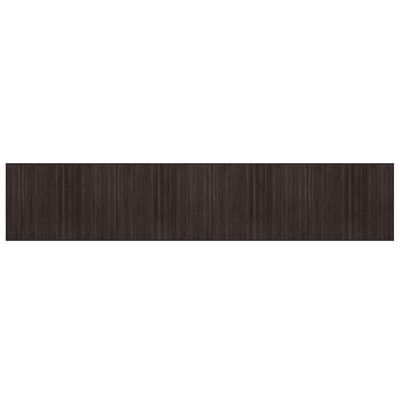 vidaXL Preproga pravokotna temno rjava 80x400 cm bambus