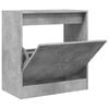 vidaXL Omarica za čevlje betonsko siva 60x34x63,5 cm inženirski les