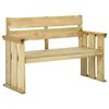 vidaXL Vrtna klop 121 cm impregnirana borovina