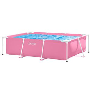 INTEX Kovinski okvir nadzemnega bazena Roza 220 x 150 x 60 cm
