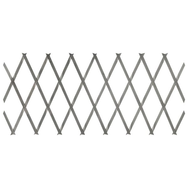 vidaXL Mrežaste ograje 5 kosov siv trden les jelke 180x30 cm