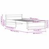 vidaXL Konstrukcija postelje Voskast rjav 205.5 x 95.5 x 51 cm
