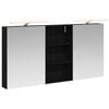 vidaXL Komplet omaric za kopalnico 3 kos 140 x 14,5 x 70 cm