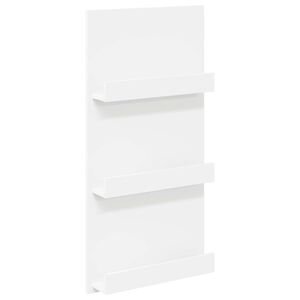 vidaXL Regal za revije s polico Bela 51 x 11 x 102 cm Inženirski les