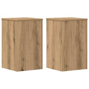 vidaXL Stojalo za rastline 2 kosa artisan hrast 30x30x50 cm inž. les