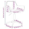 vidaXL Vrtljivi jedilni stoli 4 kosi vinsko rdeč žamet