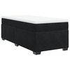 vidaXL Box spring postelja z vzmetnico črna 100x200 cm žamet