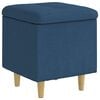 vidaXL Ottoman s shranjevanjem Modra 40 x 40 x 45 cm blago