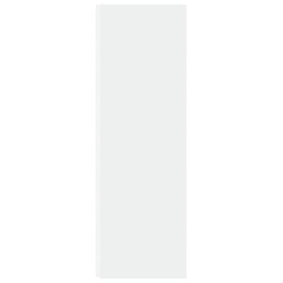 vidaXL Kotna omarica bela 33x33x100 cm iverna plošča