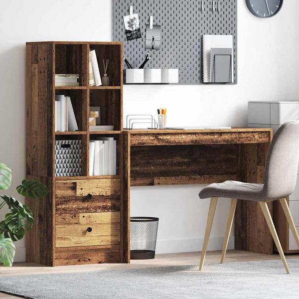 vidaXL Miza s predalom 2 pcs Star les