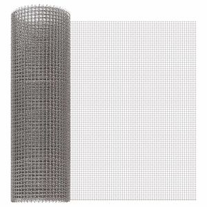 vidaXL Mrežna zaslona 40 x 500 cm 3 Mesh Inox 201 Srebrna