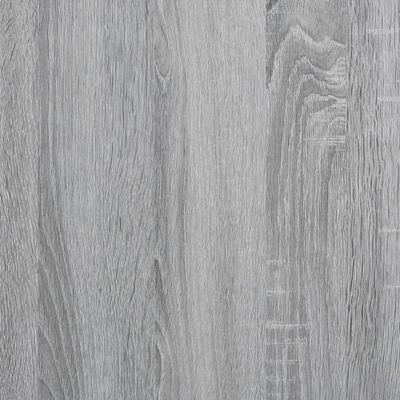 vidaXL Knjižna omara siva sonoma 79x30x180 cm inženirski les in kovina