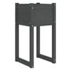 vidaXL Visoka greda siva 40x40x81 cm trdna borovina