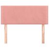 vidaXL Posteljno vzglavje roza 80x5x78/88 cm žamet