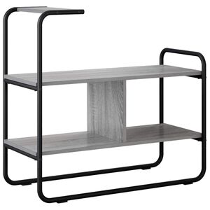 vidaXL Konzolna miza Siva Sonoma 80 x 35 x 75 cm Inženirski les