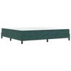 vidaXL Postelja z vzmetnico Temno zelena 200 x 210 cm blago