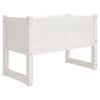 vidaXL Visoka greda bela 78x40x52 cm trdna borovina