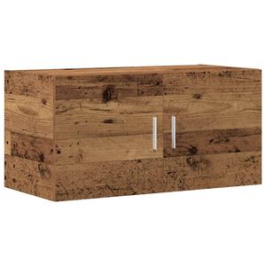 vidaXL Stenska omara Old Wood 80x39x40 cm Inženirski les