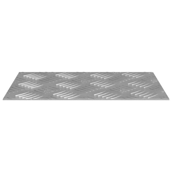 vidaXL Stopnice Pravokotna 4 pcs srebrna 30 x 20 cm Aluminij