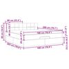vidaXL Otomanski posteljni okvir z vzmetnico temno rjava 180x200 cm