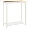 vidaXL Barska miza 100x40x110 cm trdna hrastovina