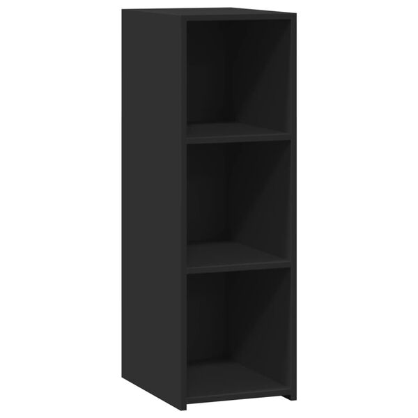 vidaXL Komoda črna 30x41x93 cm inženirski les