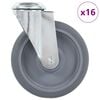 vidaXL Gibljiva kolesa z luknjami za sornik 16 kosov 125 mm