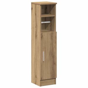 vidaXL Kopalni&scaron;ka omarica z držalom za rolete Artisan hrast 20,5x22x90 cm