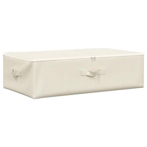 vidaXL &Scaron;katla za shranjevanje blago 70x40x18 cm krem