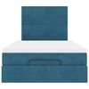 vidaXL Otomanski posteljni okvir z vzmetnicami moder 120x200cm žamet