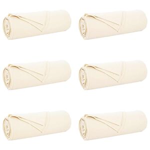 vidaXL Obloge 6 kos Krem 350 x 270 cm 8.09 kg Flis