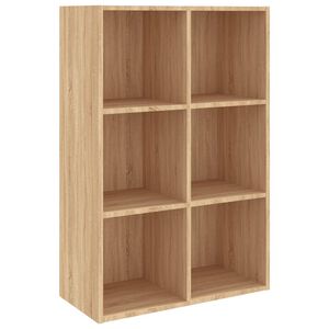 vidaXL Knjižna omara/komoda sonoma hrast 66x30x98 cm iverna plo&scaron;ča