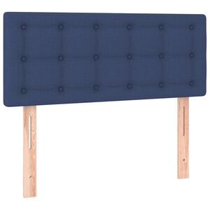 vidaXL Posteljno vzglavje modro 80x5x78/88 cm blago