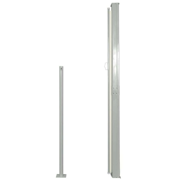 vidaXL Stranska tenda za teraso 160x300 cm krem barve