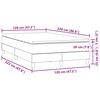vidaXL Box Spring postelja z vzmetnico Temno siva 120x220 cm Velvet