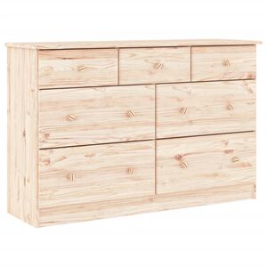 vidaXL Predalnik ALTA 112x35x73 cm trdna borovina