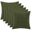 vidaXL Dekorativna blazina 6 kos HEERLEN Zelena 30 x 30 cm Mikrofibra