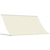 vidaXL Zložljiva tenda krem 300x150 cm tkanina in jeklo