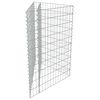 vidaXL Visoka greda gabion pocinkano jeklo 75x75x50 cm