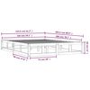 vidaXL Posteljni okvir medeno rjav 150x200 cm trden les