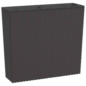 vidaXL Korito z odstranljivo notranjostjo rjavo 12 / 44 L PP ratan