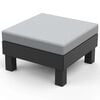 Keter Garden Elements enojna blazina Hocker Graphite s svetlo sivo blazino