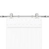 vidaXL Oprema za drsna vrata 200 cm nerjaveče jeklo srebrne barve