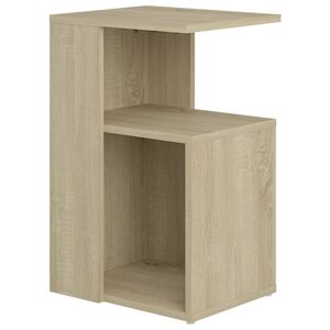vidaXL Stranska mizica sonoma hrast 36x30x56 cm iverna plo&scaron;ča