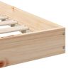 vidaXL Konstrukcija postelje Rjava 100 x 220 cm Masivno borovo les