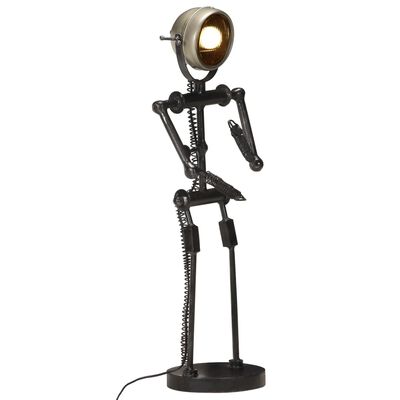 vidaXL Stoječa svetilka z motorističnim žarometom v obliki lutke